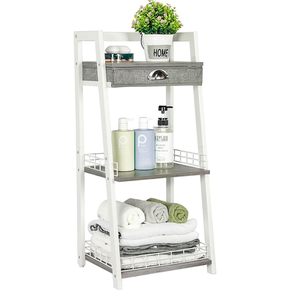 Estante de escalera de baño de 3 niveles estante de