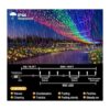 kemooie 500 luces LED de Navidad 164 pies 8 modos de