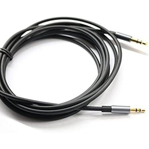 Cable de audio auxiliar para coche color negro chapado_1