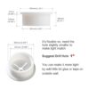 keenkee 6 piezas de cable de silicona flexible con ojales