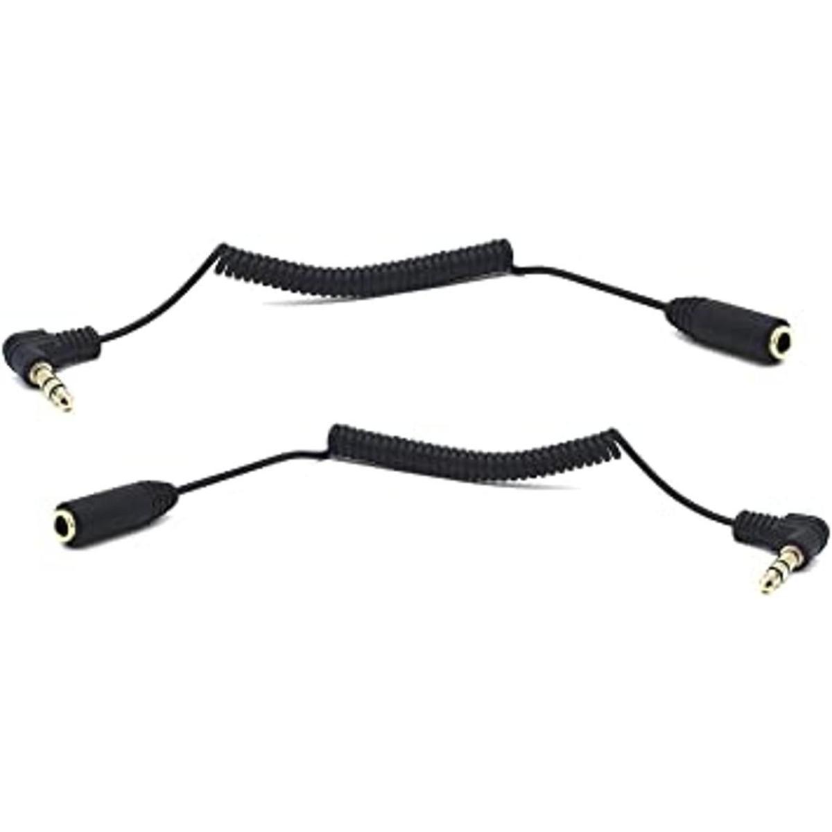Kework Cable de audio de 0.138 in Paquete de 2 cables