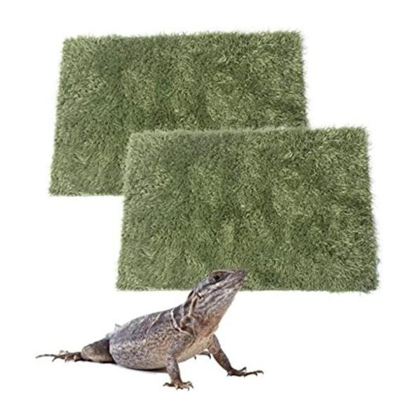 kathson 2pcs Reptile Carpet Terrarium Liner Tortoise