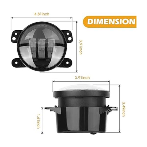 Repuestos de luces antiniebla LED de 4 pulgadas_2