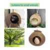 kathson Nido de pájaro de concha de coco natural casa