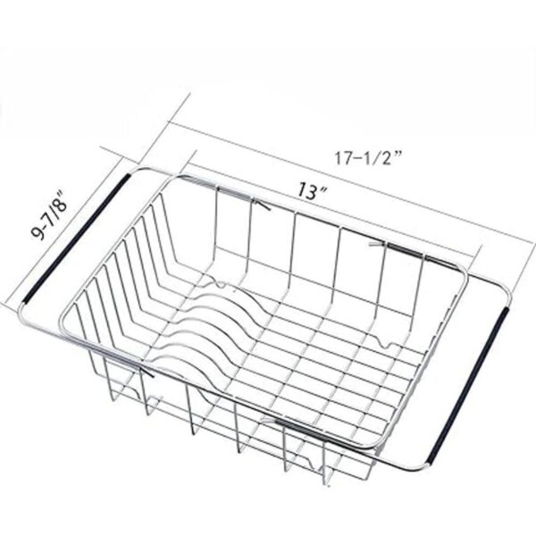 kaileyouxiangongsi Escurridor de platos ajustable de acero_5