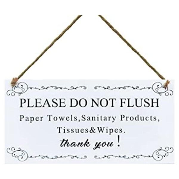 Kaishihui Señal de advertencia Please Do Not Flush_1