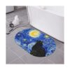 Tapete de baño para gatos Galaxy Alfombra de tierra de