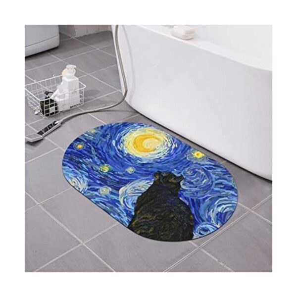 Tapete de baño para gatos Galaxy Alfombra de tierra de