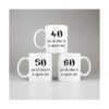 Taza con letras de 30 and Still Waiting for My Hogwarts