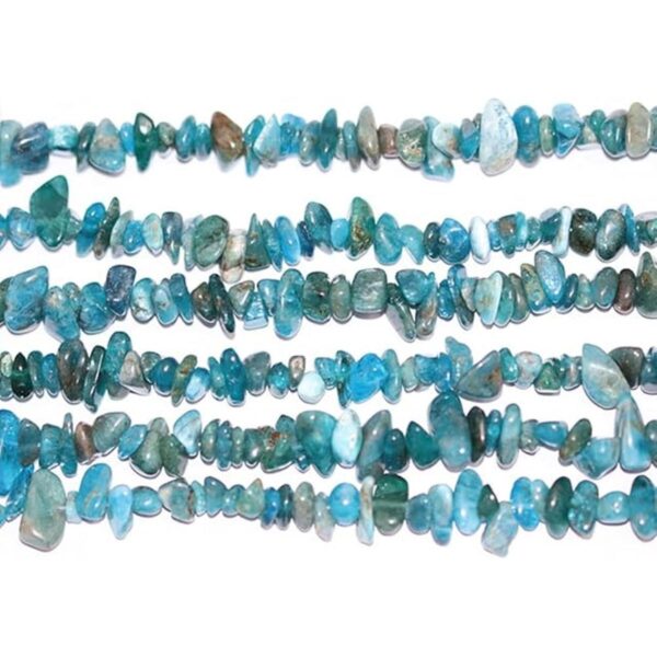 jodaying Cuentas sueltas de apatita azul natural de 5 a