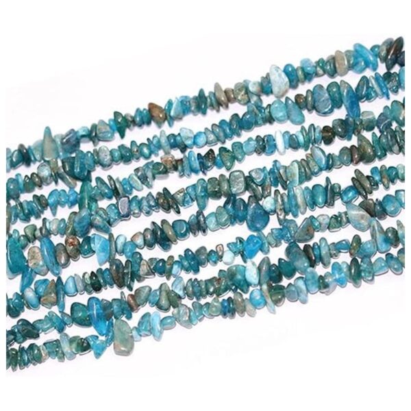 jodaying Cuentas sueltas de apatita azul natural de 5 a