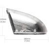 Jinfili Espejo retrovisor delantero derecho luces LED_2