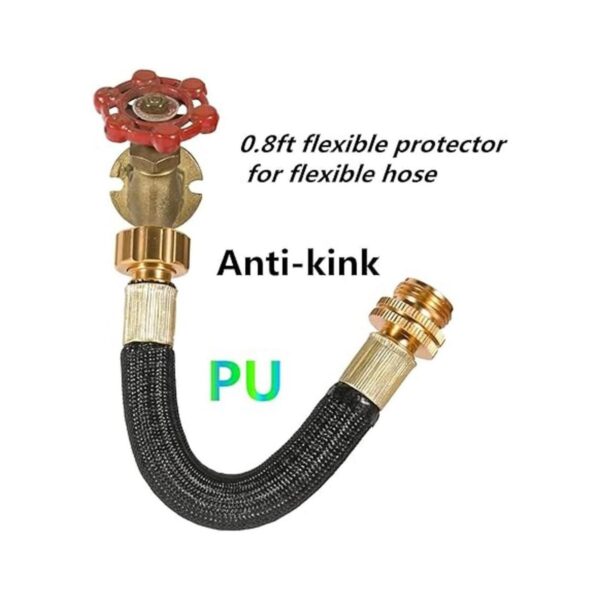 Boersite Adaptador de manguera de jardín flexible de 0.8