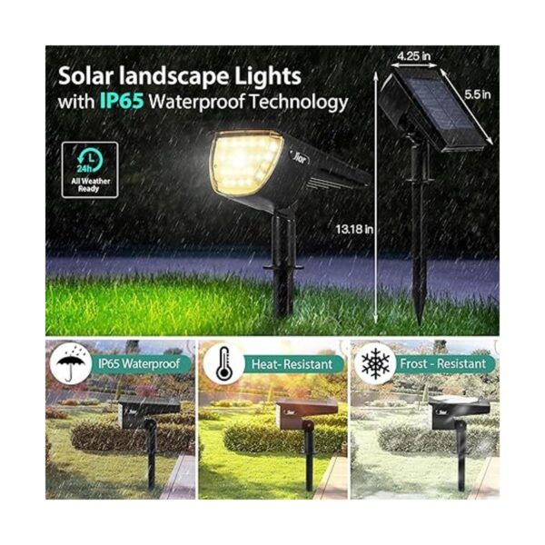 Jior 32 luces solares LED 2 en 1 para exteriores_5