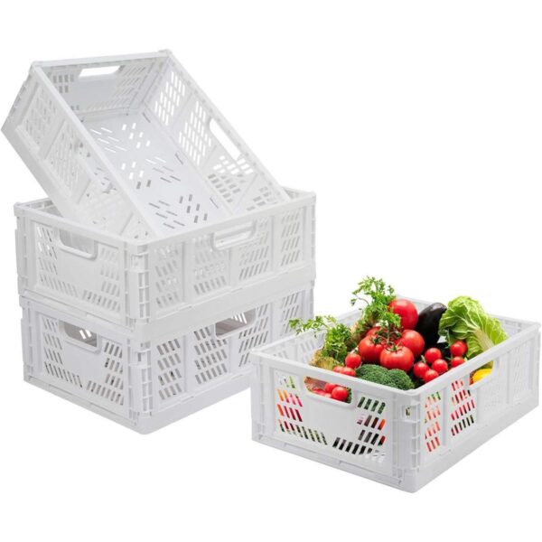 Paquete de 4 cajas de almacenamiento plegables de