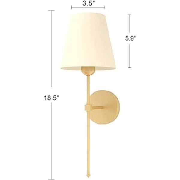 Juego de 2 lámparas de pared con pilas no requiere