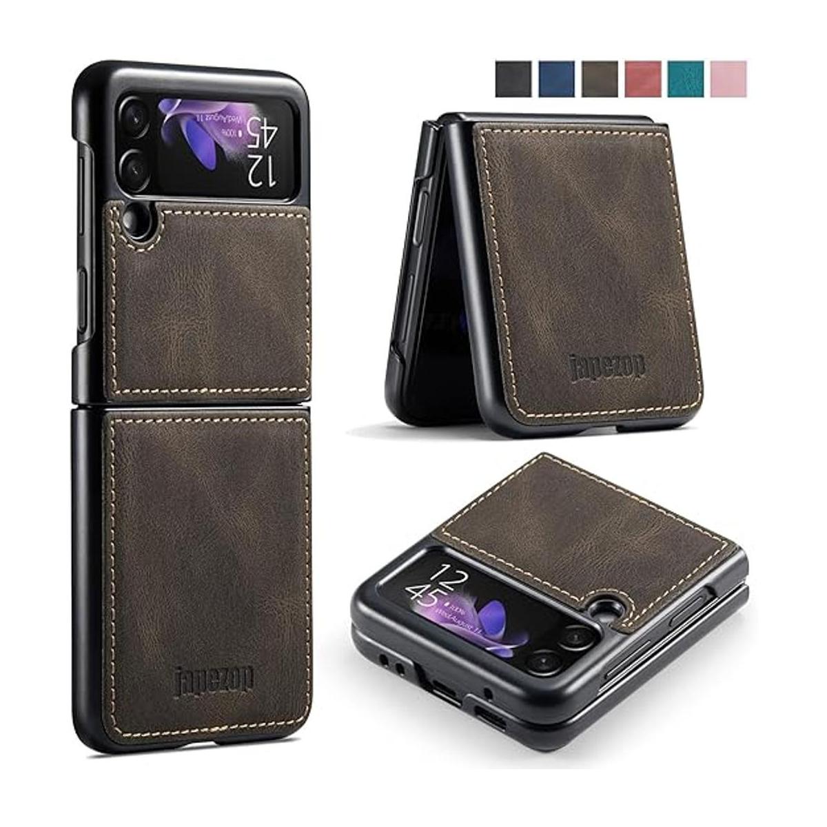 Funda de piel para Samsung Galaxy Z Flip 3 5G Galaxy Z