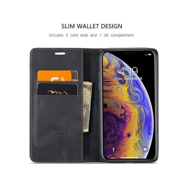 japezop Funda tipo cartera para iPhone Xs iPhone X con_2