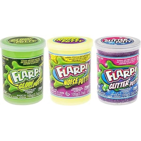 Flarp Noise Putty Paquete de 3 bandejas variadas 1_2