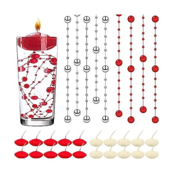 Cadena de perlas artificiales de 33 pies para velas_1
