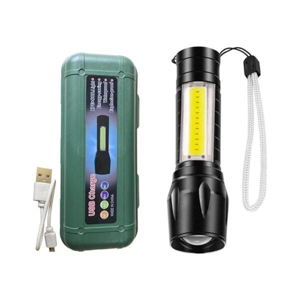 Linterna LED recargable USB mini antorcha ultra brillante_1