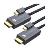 iVanky Paquete de 2 cables Displayport a HDMI trenzado_1