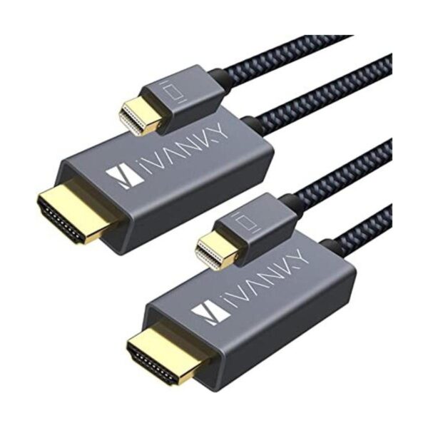 iVanky Paquete de 2 cables Displayport a HDMI trenzado_1