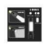 Linterna LED recargable USB antorcha mini luz pequeña_5