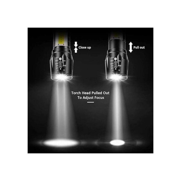 Linterna LED recargable USB antorcha mini luz pequeña_3