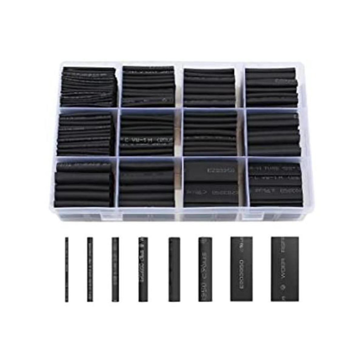 650 piezas de tubos termorretráctiles negro innhom tubo