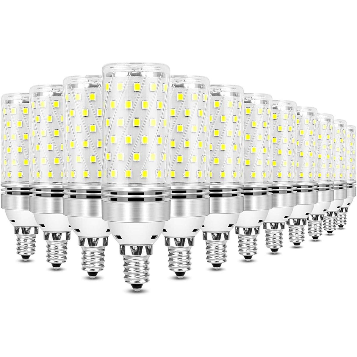 Bombillas LED E12 paquete de 12 unidades luz diurna de