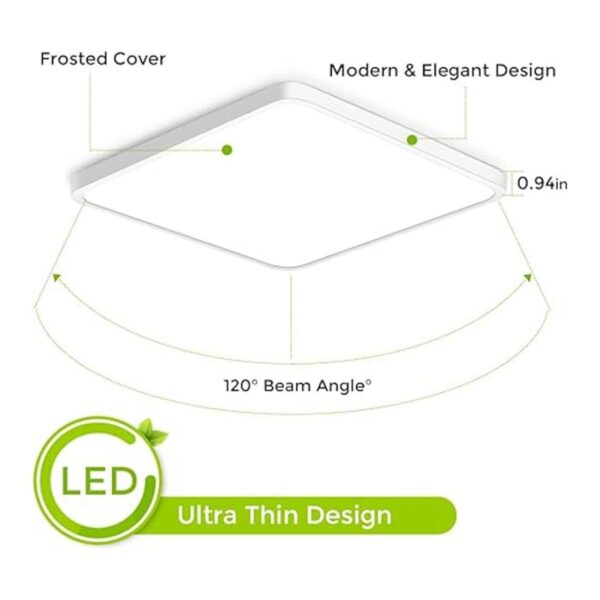 inShareplus Lámpara de techo LED de 12 pulgadas 24 W_2