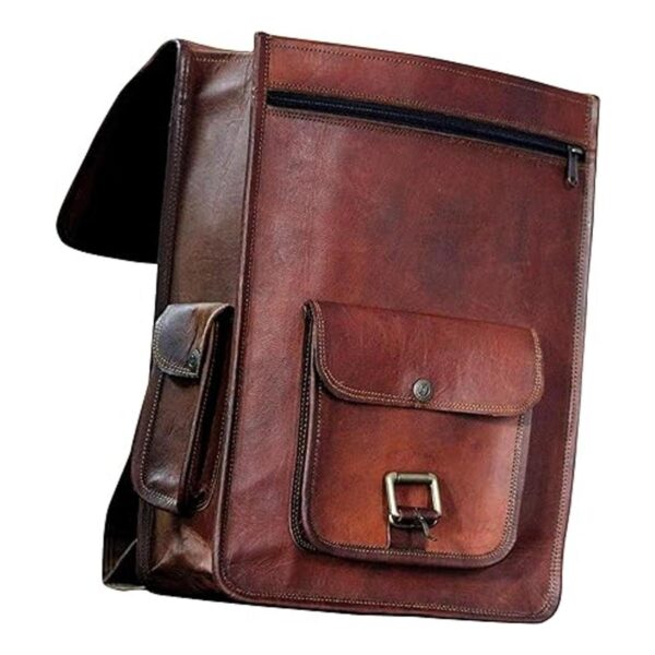 Mochila de cuero vintage de 16 pulgadas bolsa de_2