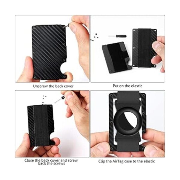 AirTag Funda de metal AirTag Holder Tracker AntiLost_4