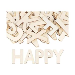 Letras de madera de 4 pulgadas 52 letras del alfabeto de