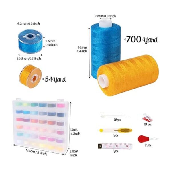 ilauke 72 hilos de coser 700 yardas bobinas