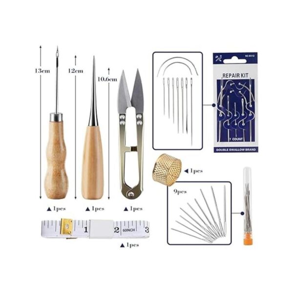 Kit de costura de cuero ilauke 31 piezas de cuero