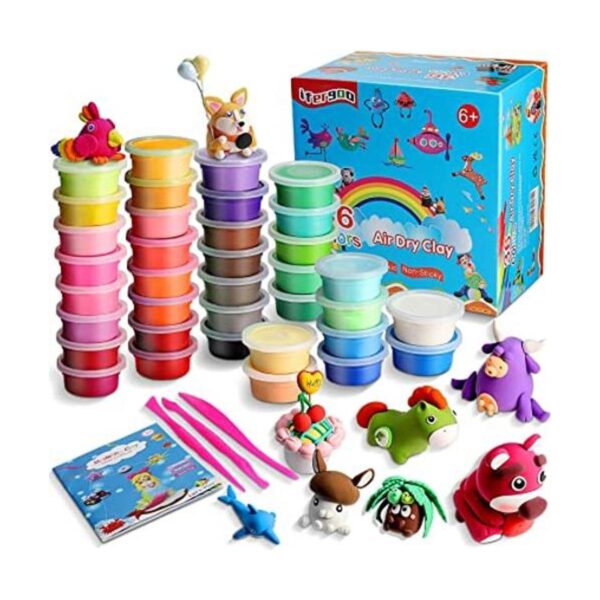Kit de arcilla modeladora 36 colores Magic Dry Ultra_1
