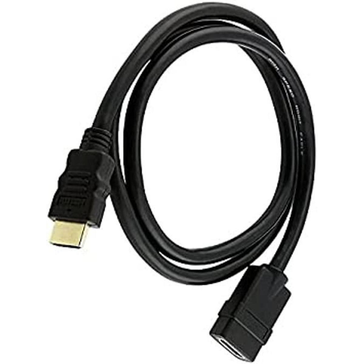 Corto 8Inch 28 AWG HDMI de alta velocidad macho a hembra