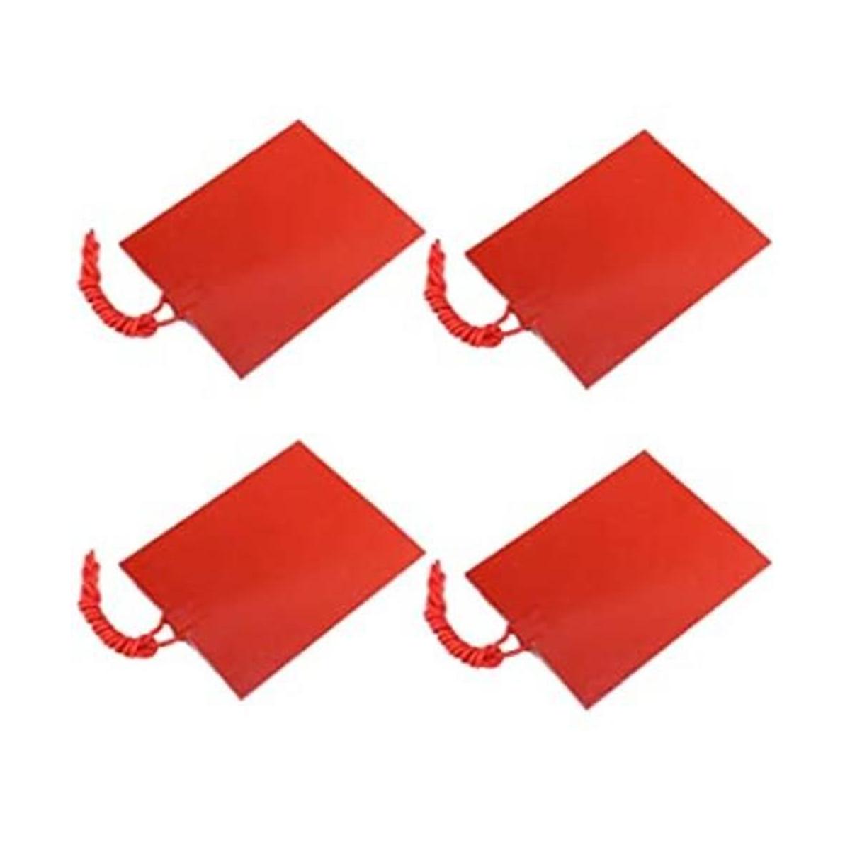 4 alfombrillas de silicona para calentador 12 V 25 W
