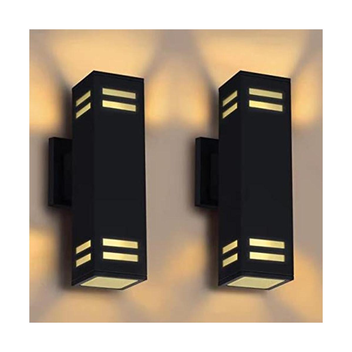 iYogaled Lámpara de pared para exteriores de arriba y