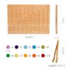 ibwaae Juego de tablas de rastreo de números de madera_6