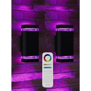 IYogaled Luces de pared para exteriores control remoto_1