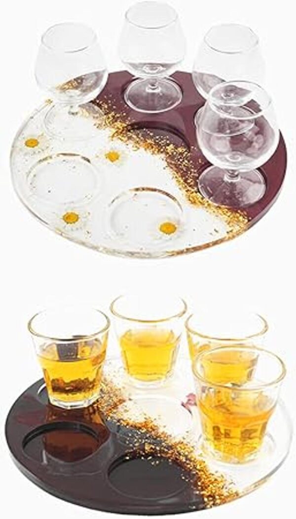iSuperb Soporte para copa de vino de resina para soporte