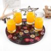 iSuperb Soporte para copa de vino de resina para soporte