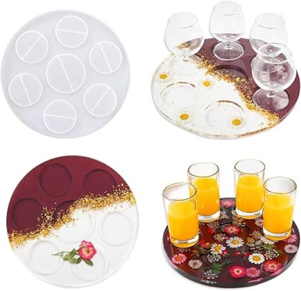 iSuperb Soporte para copa de vino de resina para soporte