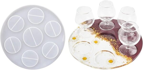 iSuperb Soporte para copa de vino de resina para soporte