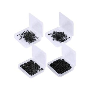 iSuperb Juego de 400 piezas de mini ojos de cristal negro