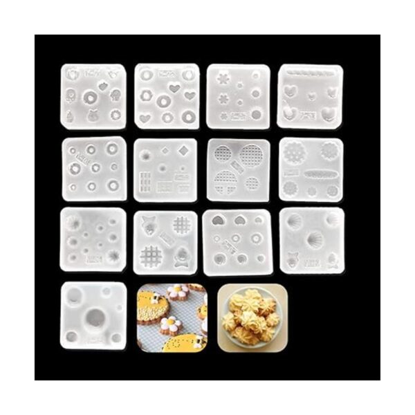iSuperb 13 piezas de moldes de resina mini moldes de