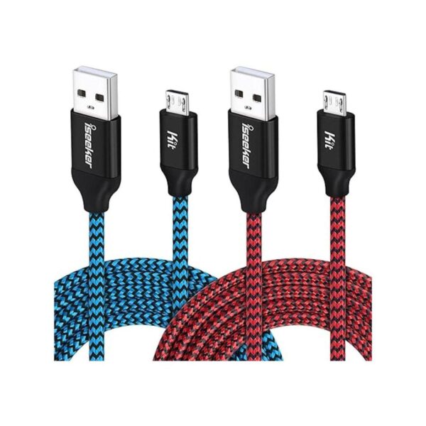 iSeekerKit Cable micro USB de 15 pies cables de carga de_1